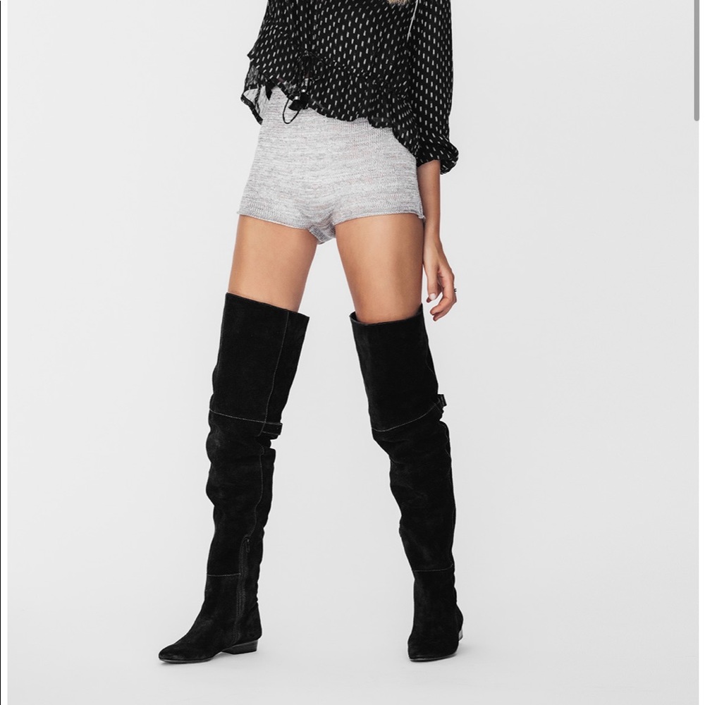 Black Amuse Society Ashley Over The Knee Boots/Booties